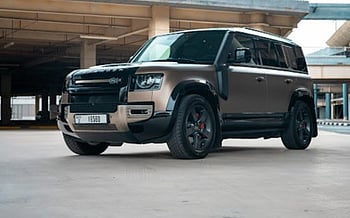 Range Rover Defender V6 X (Brown), 2021 for rent in Abu-Dhabi