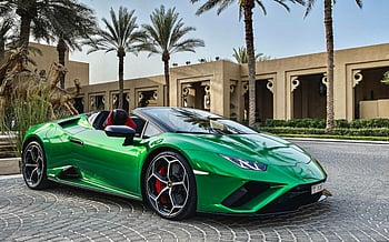 Lamborghini Evo Spyder (Green), 2021 for rent in Dubai