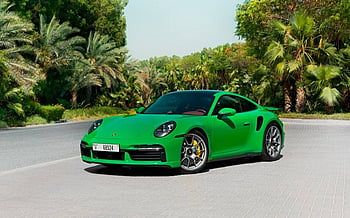 Porsche 911 Carrera Turbo S (Green), 2023 for rent in Dubai
