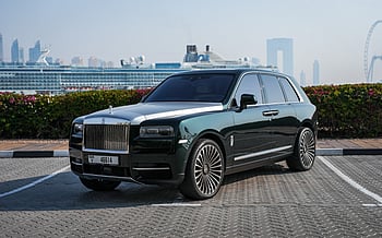 Rolls Royce Cullinan (Green), 2020 for rent in Abu-Dhabi