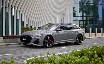 Audi RS6 (Grey), 2021 for rent in Dubai