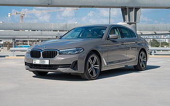 BMW 520i (Grey), 2021 for rent in Abu-Dhabi