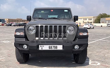 Jeep Wrangler Unlimited Sports (Grey), 2021 for rent in Dubai
