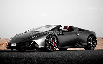 Lamborghini Evo Spyder (Grey), 2021 for rent in Dubai