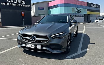 Mercedes C200 (Grey), 2022 for rent in Dubai