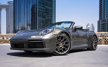 Porsche 911 Carrera Cabrio (Grey), 2021 for rent in Ras Al Khaimah