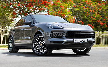 Porsche Cayenne coupe (Grey), 2022 for rent in Abu-Dhabi