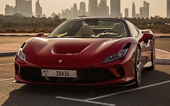 Ferrari F8 Tributo Spyder (Red), 2021 for rent in Abu-Dhabi