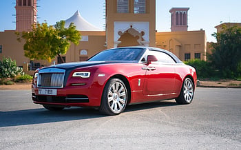 在迪拜 租 Rolls Royce Dawn (红色), 2019