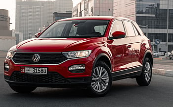 Volkswagen T-Roc (Red), 2023 for rent in Abu-Dhabi