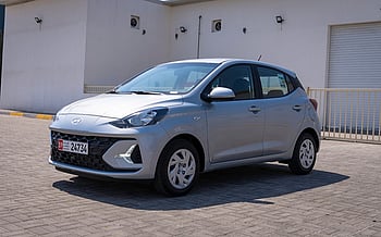 Hyundai i10 (Silver), 2024 for rent in Abu-Dhabi