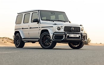 Mercedes G63 AMG (Silver), 2022 for rent in Abu-Dhabi