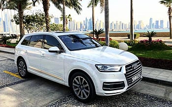 إيجار Audi Q7 (أبيض), 2019 في دبي