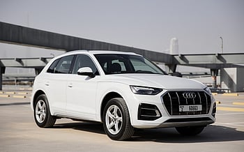 Audi Q5  45TFSI quattro (White), 2022 for rent in Abu-Dhabi