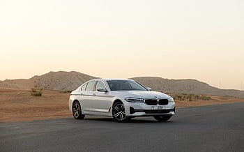 BMW 520i (White), 2023 for rent in Abu-Dhabi