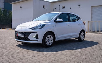 Hyundai i10 (Weiß), 2024  zur Miete in Abu Dhabi