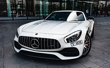 在迪拜 租 Mercedes GT CONVERTIBLE (白色), 2021