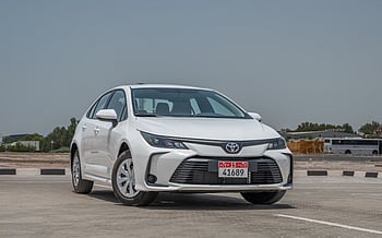 Toyota Corolla (White), 2024 for rent in Sharjah
