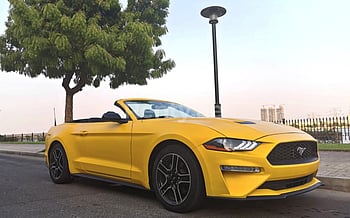 Ford Mustang cabrio (Желтый), 2018 для аренды в Дубай