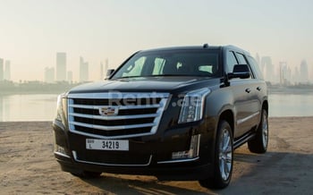 Black Cadillac Escalade, 2020 for rent in Dubai