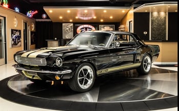 Black Ford Mustang, 1966 for rent in Dubai