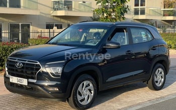 Negro Hyundai Creta, 2022 en alquiler en Dubai
