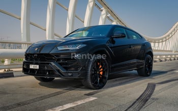 Black Lamborghini Urus, 2020 for rent in Dubai