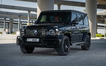 黑色 Mercedes G63 AMG, 2021 迪拜汽车租凭
