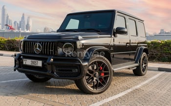Black Mercedes G63 Black Edition, 2019 for rent in Dubai