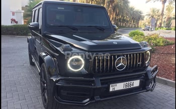 Black Mercedes G 63 Night Package, 2020 for rent in Dubai