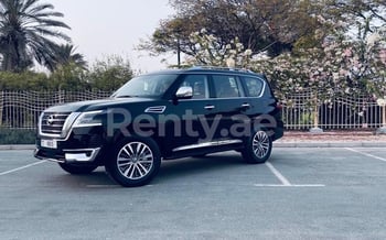 Black Nissan Patrol, 2021 for rent in Dubai