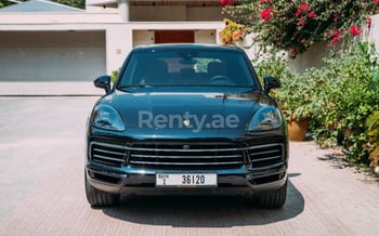 Black Porsche Cayenne, 2019 for rent in Dubai