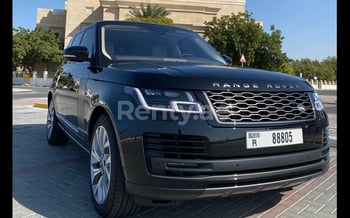 黑色 Range Rover Vogue V6, 2021 迪拜汽车租凭