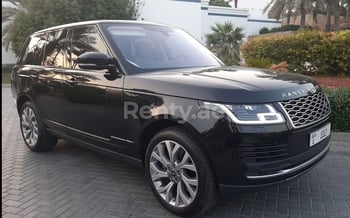 Аренда Черный Range Rover Vogue Supercharged, 2019 в Дубае