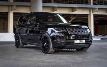 Black Range Rover Vogue, 2020 for rent in Dubai