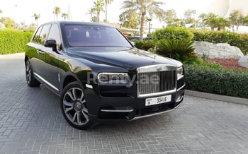 Black Rolls Royce Cullinan, 2020 for rent in Dubai