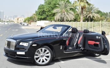 Black Rolls Royce Dawn, 2020 for rent in Dubai