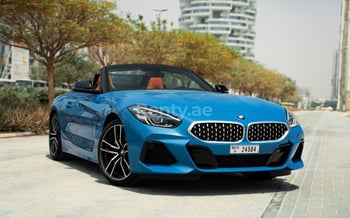 Blue BMW Z4, 2021 for rent in Dubai