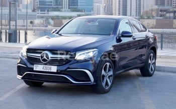 Bleue Mercedes GLC Coupe, 2020 à louer à Dubaï
