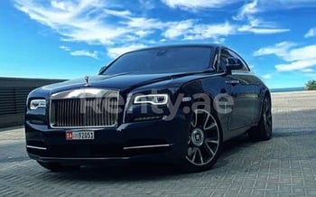 蓝色 Rolls Royce Wraith, 2019 迪拜汽车租凭