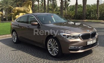 Brown BMW 640 GT, 2019 for rent in Dubai