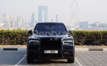 Dark Blue Rolls Royce Cullinan Mansory, 2020 for rent in Dubai
