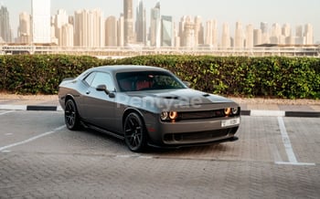 Dark Grey Dodge Challenger, 2019 for rent in Dubai