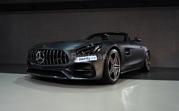 Dark Grey Mercedes GTC, 2018 for rent in Dubai