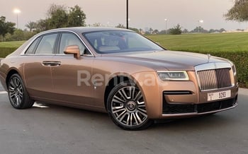 Brown Rolls Royce Ghost, 2021 for rent in Dubai