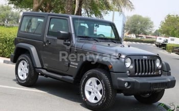 灰色 Jeep Wrangler, 2018 迪拜汽车租凭