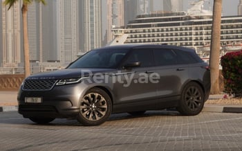 Grey Range Rover Velar, 2019 for rent in Dubai