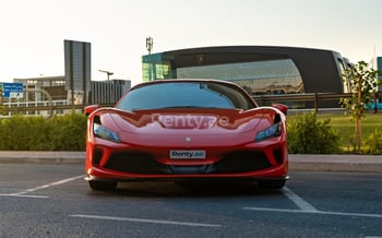 Rouge Ferrari F8 Tributo Spider, 2021 à louer à Dubaï