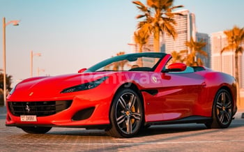 Red Ferrari Portofino Rosso, 2019 for rent in Dubai