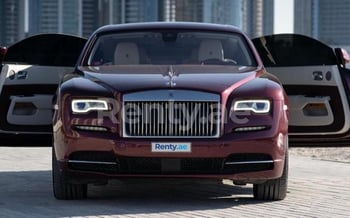 Red Rolls Royce Wraith, 2019 for rent in Dubai